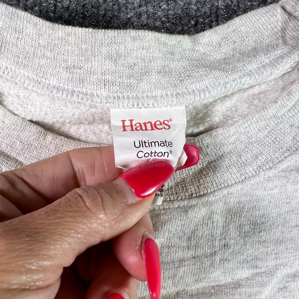 Hanes Sweatshirt Mens L Gray Ultimate Cotton The Juice Is Loose Golden Retriever - Picture 5 of 11